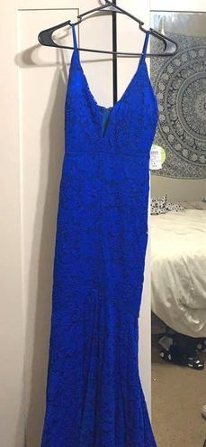 windsor royal blue prom dress