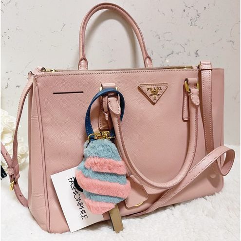 Prada Galleria Saffiano ORCHIDEA (Dusty Pink) Large Leather Double Zip Tote