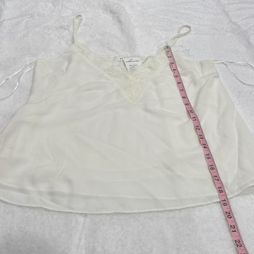 Socialite V-Neck Lace Camisole Size S Ivory 