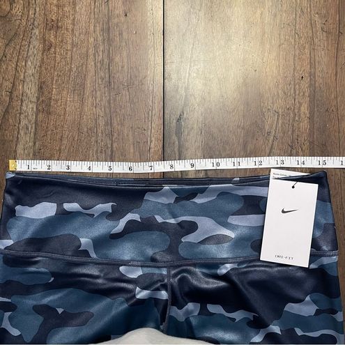 NEW Nike One Dri-Fit Mid Rise Shiny Blue Camo Leggings Size L - $61 New  With Tags - From Claudia