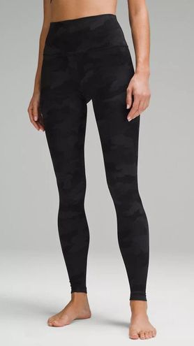 lululemon athletica, Pants & Jumpsuits, Lululemon Align Crop Leggings Camo  Black Grey 2 Camouflage Size 4