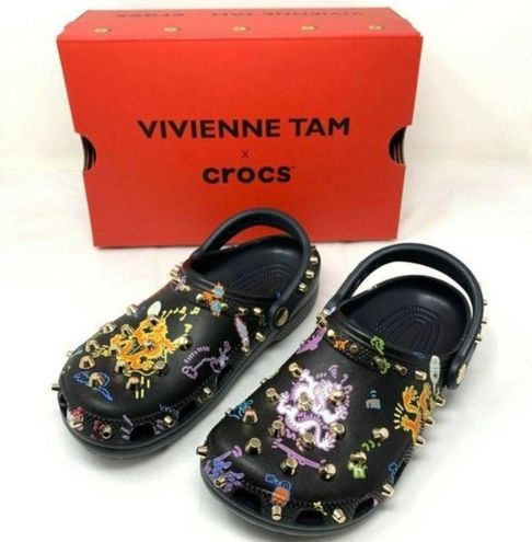 Crocs Vivienne Tam Size 7 Black 65 61 Off Retail New With