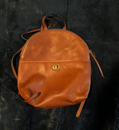 Margot New York Brooklyn golden Brown soft Leather Women’s Backpack