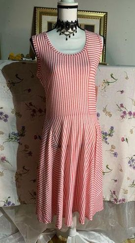 LuLaRoe Nicki Pink and White Dress Size L - $36 New With Tags - From Paula