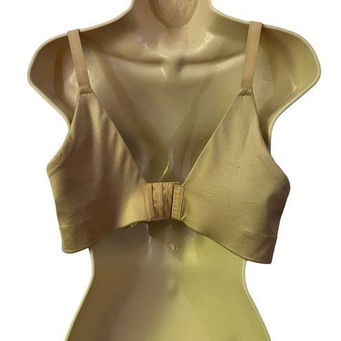 Cacique Lane Bryant Beige Satin Lightly Lined Full Coverage Bra Size 38DDD  - $30 - From W