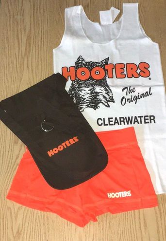 New Hooters Girl Super Sexy Tank Shorts and Money Pouch Outfit