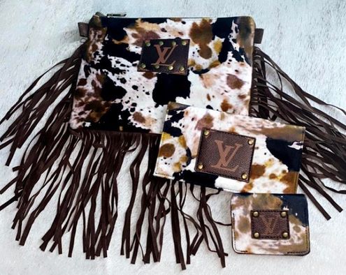 Louis Vuitton Cow Print Upcycled Diaper Bag! - $100 New With Tags - From  Marci