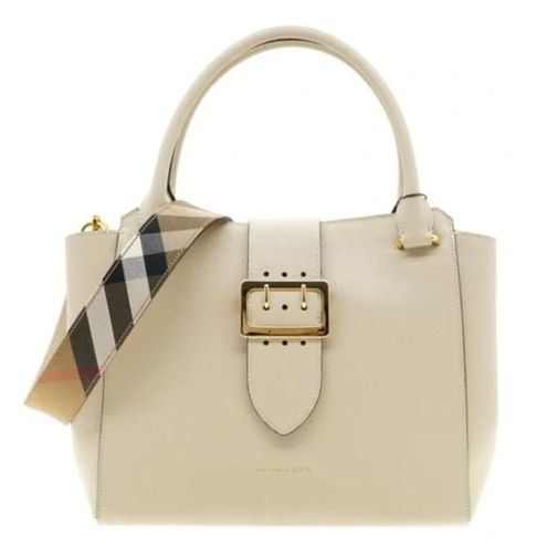 Burberry Burberry Pochette Belted Shoulder Bag In Beige Leather on