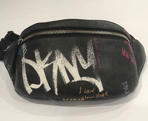 DKNY Tilly Logo Graffiti Belt Bag Waist Bag