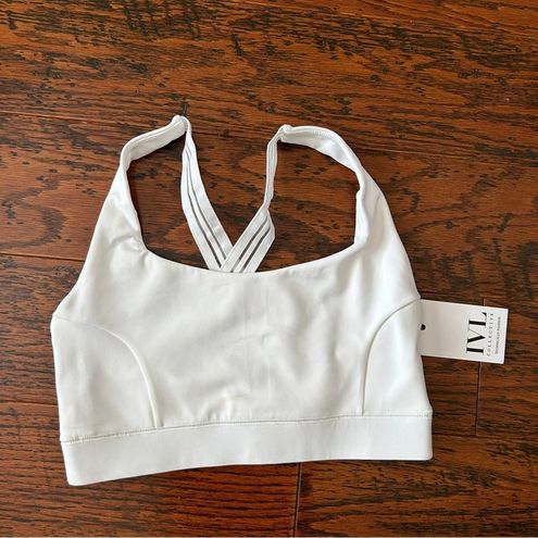 IVL Collective Stay in Place Sports Bra in Brilliant White Size 8