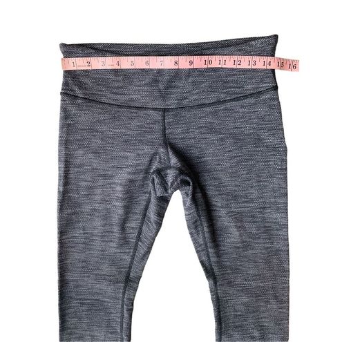 Lululemon Wunder Under Pant III Coco Pique Black White Leggings