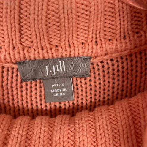 J.Jill Sweater Womens Large Petite Orange Cotton Cowl Neck Pullover Casual  Size undefined - $30 - From Angela