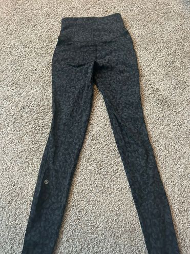 Lululemon Super High Rise Align Camo Leopard Legging Black Size 2 - $48  (51% Off Retail) - From hannah