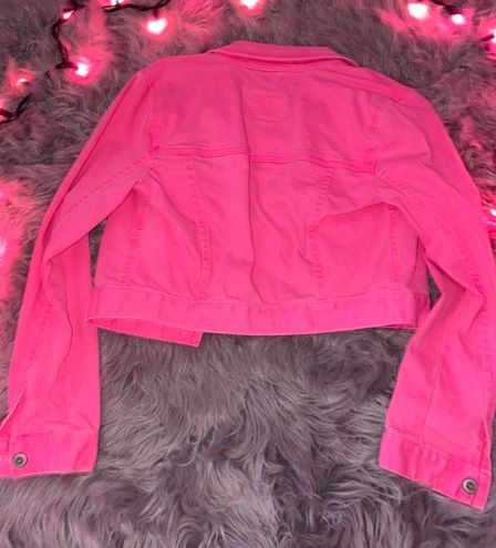 Hollister Hot Pink Jean Jacket - $45 (55% Off Retail) - From Heather