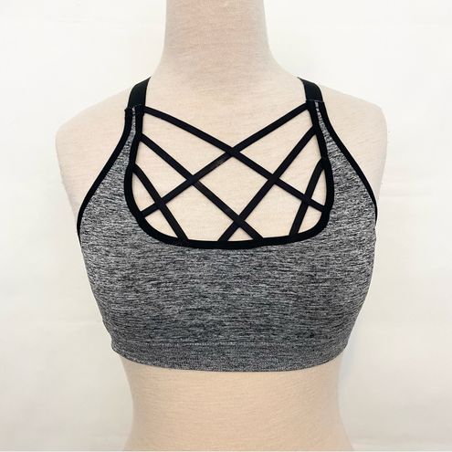 Victoria's Secret Victoria Sport strappy cagey Criss Cross Front Sports Bra  med - $13 - From Mandie