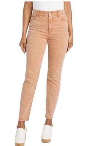 Knox Rose Pants Womens Size 4 Ankle Skinny Elastic-Waist Mid-Rise Stretch  Brown