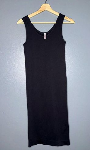 Commando Minimalist Tank Lounge Dress in Black Size S/M Stretch