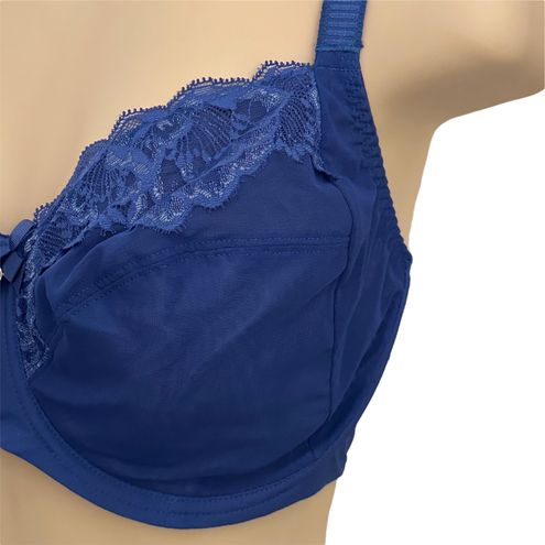 Chantelle C Elegant 4 Part Underwire Minimizer Bra 32 G Blue Size 32 H -  $17 - From Leah