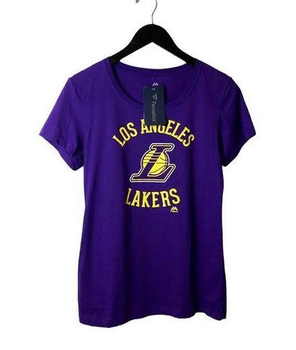 Los Angeles Lakers Majestic Women's The Main Thing T-Shirt - Purple