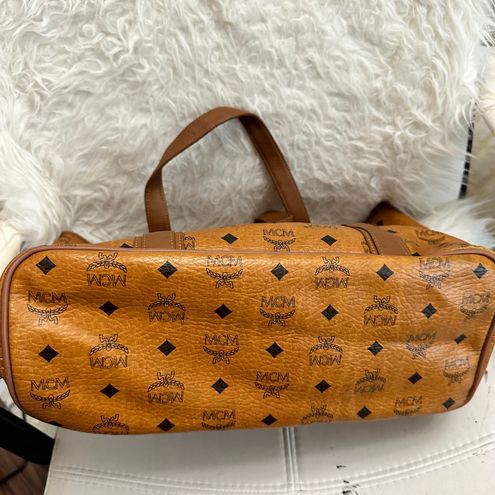 MCM Authentic cognac tote bag Tan - $295 (75% Off Retail) - From