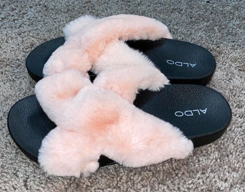 aldo fur slides