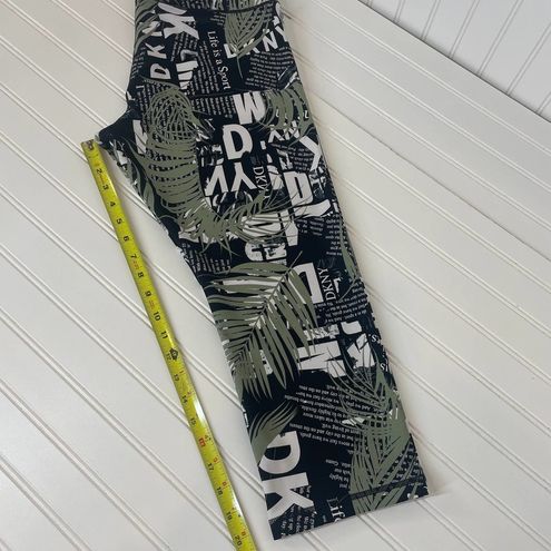 DKNY NWOT Sport Tropical Texture Print Cropped High Waist Tights Leggings  Sze XL - $24 - From Iryna