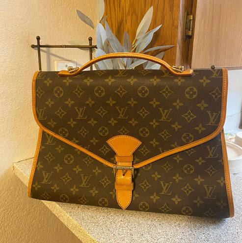 Louis+Vuitton+Melville+Belt+Bag+%26+Fanny+Pack+Brown+Leather for sale  online