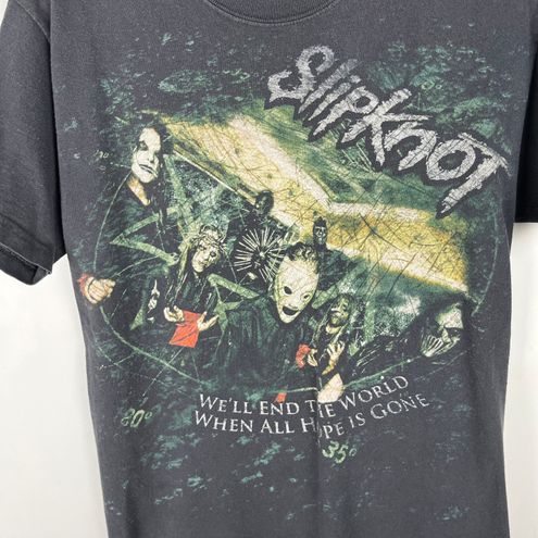 Hanes Vintage Slipknot All Hope Is Gone Double Sided Large Print T