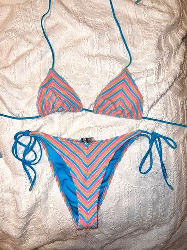 Triangl Vinca Sherbet Stripe Bikini Multi Size L - $65 (45% Off