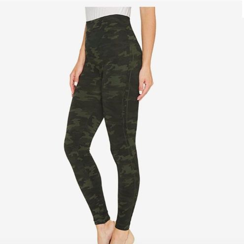 Spanx Look At Me Now Seamless Leggings - Green Camo Size M - $49 - From  Marissa