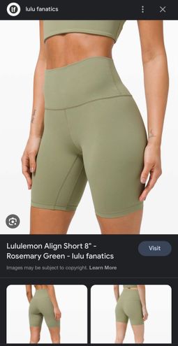 Lululemon Align Short 8 - Rosemary Green - lulu fanatics