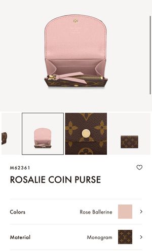 NEW RELEASE LOUIS VUITTON ROSALIE COIN PURSE 👛 completely new