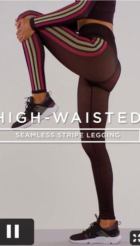 High-Waisted Seamless Stripe Legging