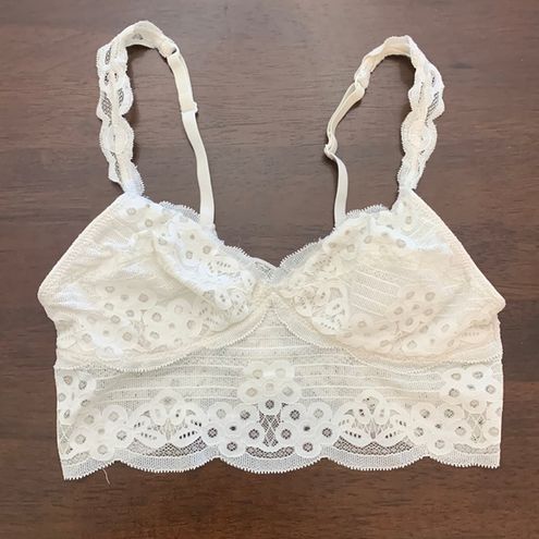 Elegant White Lace Bralette