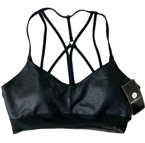 Electric yoga strappy sports bra, New Black Cobra small sports wear - $36  New With Tags - From Kimberly