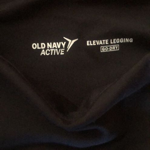 Old Navy Active Leggings Women's Elevate Go-Dry Mesh-Trim