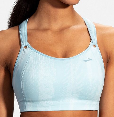 Brooks Rebound Racer Back High Impact Sports Bra - Glacier