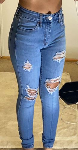 Aeropostale High Rise Curvy Jeggings Blue Size 0 - $28 (44% Off Retail) -  From Alondra