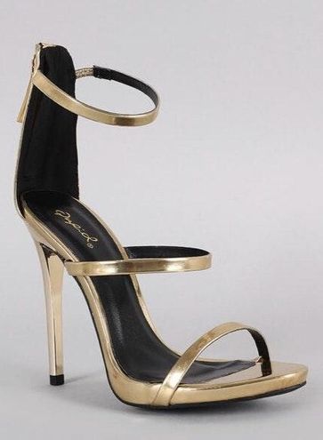 qupid gold heels