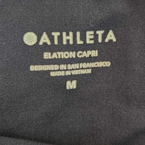 Athleta Elation Capri Black Leggings Size Medium - $24 - From Miriam