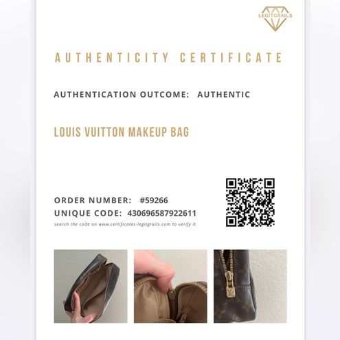 certificate louis vuitton card