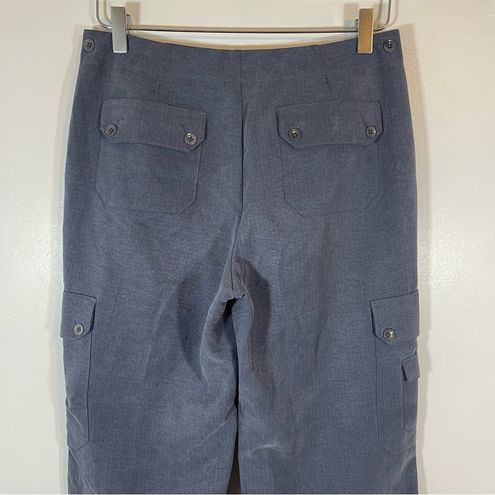 Tommy Bahama 100% silk navy womens cargo pants high rise casual size 4 -  $58 - From Cynthia