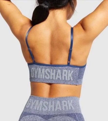 Gymshark, Tops, Flex Strappy Sports Bra Navy Marl