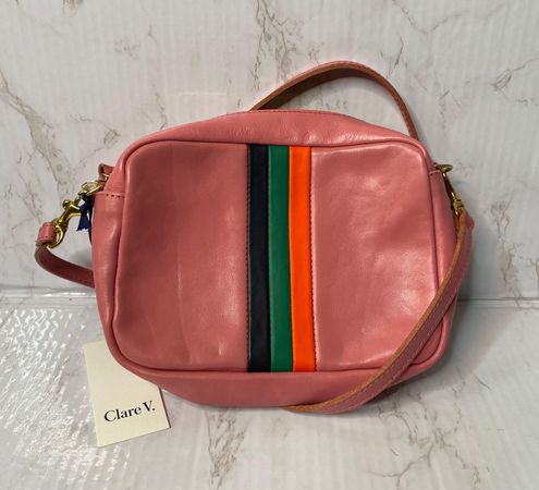 Clare V. Lollipop Midi Sac Leather Crossbody Bag