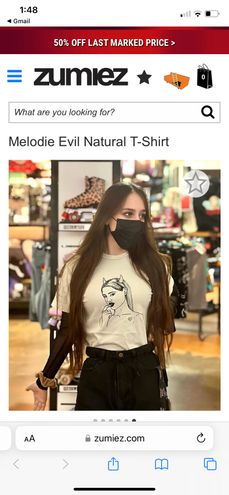 Melodie Evil Natural T-Shirt