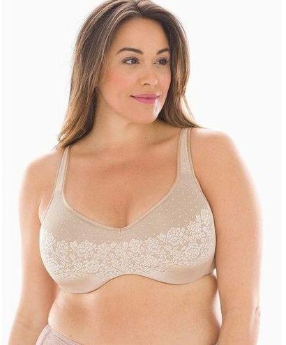 Soma Womens Bra Sz 42G Stunning Support Unlined Minimizer Shiny Beige NEW -  $25 New With Tags - From Katie