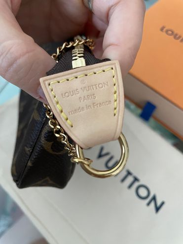 Louis Vuitton - Mini Pochette with Chain Strap Brown - $650 (13