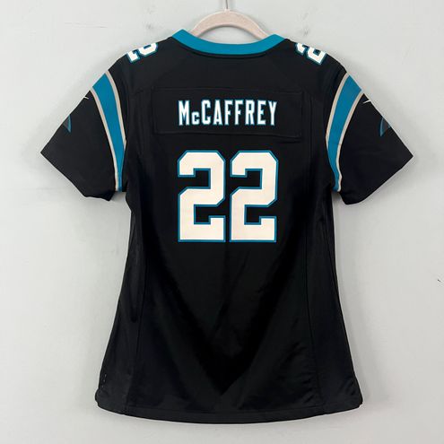 Nike, Tops, Carolina Panthers Christian Mccaffrey Nike Womens Blue Nfl  Football Jersey