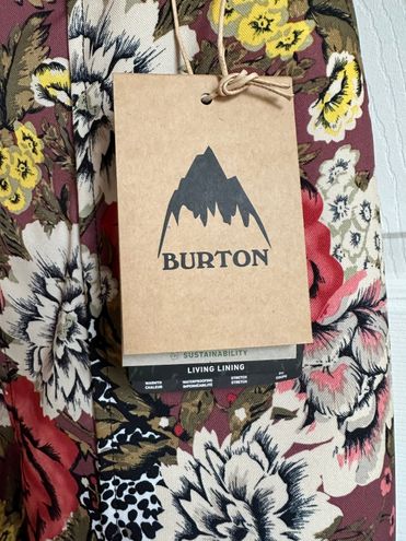 Burton Women's Medium Avalon Cheetah Floral Bib Multi - $270 (22