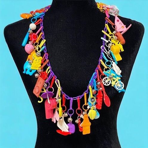 80s charm necklace